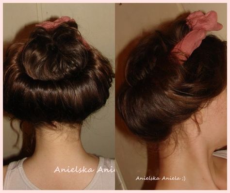 1800s Hairstyles, Gibson Roll, Vintage Hairstyles For Long Hair, Curl Hair, Step By Step Hairstyles, Braids Hair, Retro Hairstyles, Body Hair, Vintage Hairstyles