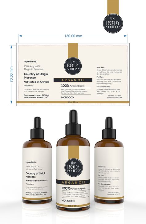 Cosmetic Labels Design, Essential Oil Labels, Clean And Minimal, Cosmetic Labels, Bottle Label Design, Photoshop Design Ideas, Cosmetic Packaging Design, Cosmetic Design, Graphic Design Tools