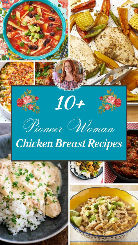 10+ Pioneer Woman Chicken Breast Recipes Pioneer Woman Chicken Recipes, Pioneer Woman Chicken And Dumplings, Pioneer Woman Recipes Chicken, Spicy Chicken Tortilla Soup, Pioneer Woman Potatoes, Pioneer Woman Recipes Dinner, Fall Chicken Recipes, Pioneer Woman Chicken, Chicken Breast Recipes Dinners