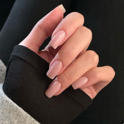 Aesthetic Square Nails, Soft Square Nails, Neutral Square Nails, Pretty Square Nails, Trendy Square Nails, Gel Nails Square, Long Square Nails, Basic Nails, Her Nails