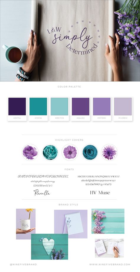 Teal Logo Color Palette, Purple Logo Color Palette, Navy Purple Color Palette, Virtual Assistant Color Palette, Color Palettes With Purple, Green Blue Purple Color Palette, Business Colour Palette, Brand Colors Palette, Feminine Branding Logo Color Palettes