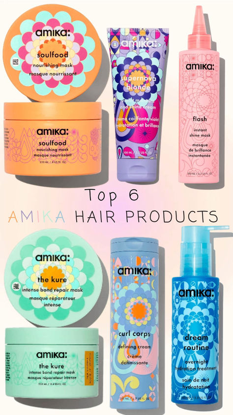 Preppy Haircare, Good Curly Hair Products, Curly Hair Journey, Amika Hair, Amika Hair Products, Best Hair Products, Dry Curly Hair, Cute Simple Hairstyles, Simple Hairstyles