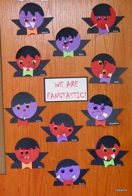 Vampire Art Projects For Kids, Dracula Crafts For Kids, Vampire Crafts For Toddlers, Vampire Crafts Preschool, Vampire Crafts For Kids, Vampire Craft, Pumpkin Lesson Plans, Kid Dracula, Pumpkin Lessons