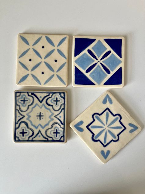 Air Dry Clay Coasters Tutorial: Perfect for Beginners and Experts Air Dry Clay Coasters, Clay Coasters, Diy Coasters Tile, Pottery Coasters, Painted Coasters, Diy Air Dry Clay, Air Dry Clay Projects, Clay Crafts Air Dry, Hand Making