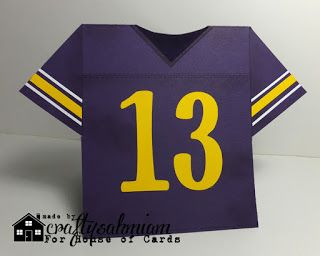 crafty sahm i am: Football Jersey Birthday Card Nephew Birthday, Nature Card, Paper Crafts Card, Shaped Cards, Repurposed Items, Scrapbooking Photo, New Challenge, The Snowman, Crafts Paper