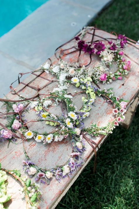 Bohemian Bachelorette, Flower Crown Bar, Boho Floral Crown, Boho Bachelorette, Bohemian Bridal Shower, Fairy Garden Party, Vintage Bridal Shower, Boho Bridal Shower, Garden Birthday