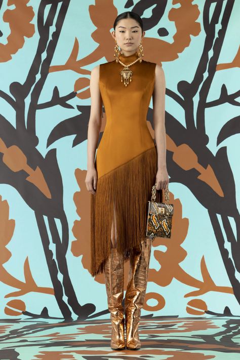 Andrew Gn Fall 2022 Ready-to-Wear Collection | Vogue Pre Fall Fashion, Andrew Gn, Haute Couture Dresses, Moda Paris, Vogue Russia, Fall 2022, Fashion Show Collection, Orange Dress, Couture Dresses