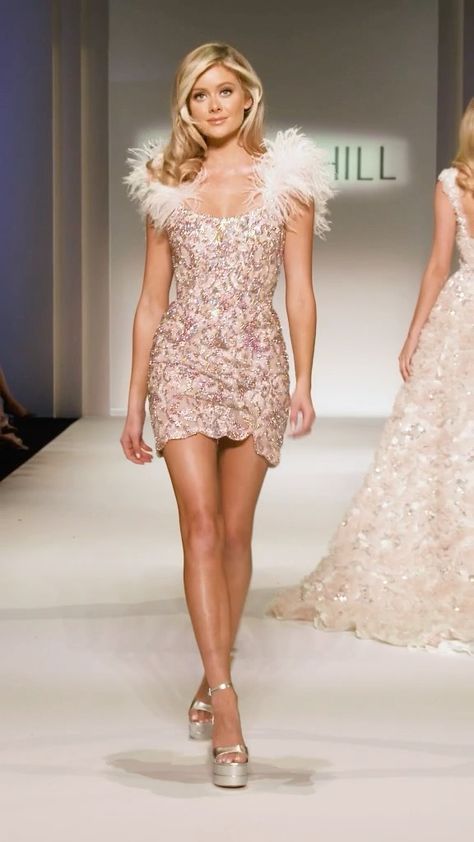 Feather Dress, Sherri Hill, Gossip Girl, Sleeveless Formal Dress, Feathers, Cocktail Dress, Sparkle, Formal Dresses, Couture