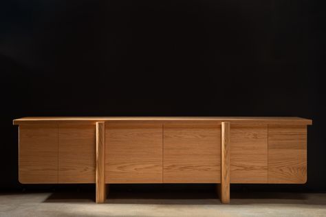 WABERN CREDENZA YES! Wooden Credenza, Dining Room Credenza, Wine Vault, Tv Credenza, Cabinet Legs, Credenza Design, Wood Credenza, Brown Walls, Small Room Design