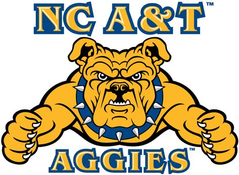 North Carolina A&T State University Aggies, NCAA Division I/Mid-Eastern Athletic Conference, Greensboro, North Carolina Hbcu Colleges, Aggie Pride, School Daze, Pride Stickers, Dream School, University Logo, College Logo, Moving Day, Ncaa Football