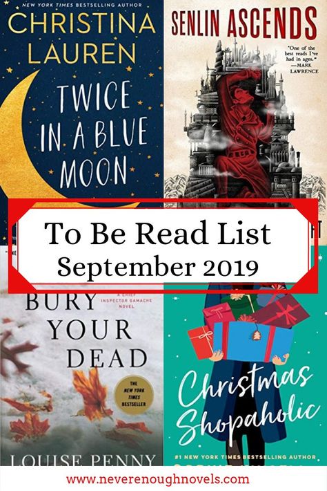 My To Be Read List for September 2019. Two new book releases coming out in September, a murder mystery, and a new fantasy book! #booklist #TBR To Be Read List, Tbr Books, Book Blogs, Book Blogging, Reading Inspiration, Books Recommendations, Tbr Pile, Big Books, List Of Books