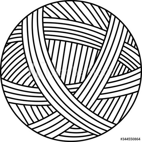 Vector illustration outline drawing or yarn ball for knitting #AD , #outline, #illustration, #Vector, #drawing, #knitting Ball Of Yarn Drawing, Yarn Ball Drawing, Drawing Knitting, Yarn Drawing, Illustration Outline, Fonts Calligraphy, Ball Drawing, Outline Illustration, Ball Of Yarn