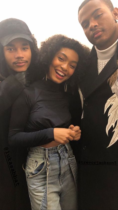 #lukasabbat w/ yara shahidi & trevor jackson Grownish Cast, Luca Grown Ish, Lucas Sabbat, Lukas Sabbat, Luca Sabbat, Celebrity Friendships, Famous Black People, Black Baby Art, Trevor Jackson