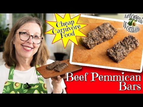 Beef Pemmican Bars | Cheap Carnivore Food for Hiking and Travel - YouTube Food For Hiking, Carnivore Snacks, Ketogenic Woman, Thm Snacks, Carnivore Recipes, Hiking Food, Beef Tallow, Carnivore Diet, Cookie Bars