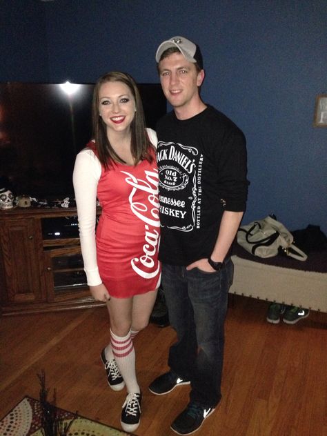 Jack And Coke, Couples Halloween Costume, Halloween Express, Trendy Halloween Costumes, Couples Halloween, Halloween Costume Outfits, Trendy Halloween, Halloween Outfit, Couple Halloween