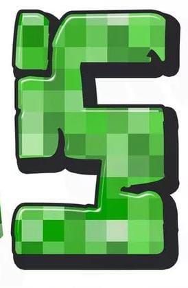 Minecraft Pasta, Minecraft Party Decorations, Shapes Preschool, Birthday Cake Topper Printable, Minecraft Decorations, Minecraft Cake, Minecraft Party, Number 5, Peppa Pig