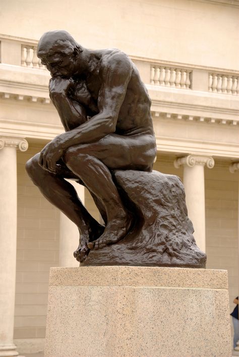 http://disturbingtheuniverseblog.com/2014/09/06/existdentalism-i-think-therefore-i-am-confused-by-christina-knowles/ #truth #philosophy #existentialism #transcendentalism #quotes How To Be Smart, Rodin Sculpture, Vatican Rome, Rodin The Thinker, Famous Sculptures, The Thinker, Gates Of Hell, Pierre Auguste, Auguste Rodin