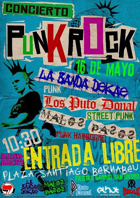 Punk Typography, Punk Show, Punk Zine, Poster Punk, Punk Culture, Punk Poster, Arte Punk, Zine Design, Music Festival Poster