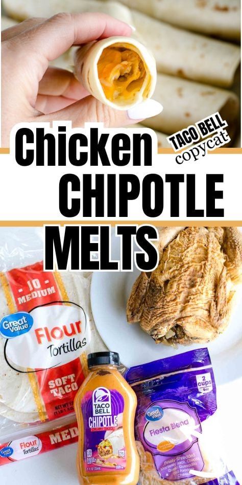 Chicken Melt Recipe, Chipotle Tacos, Chicken Chipotle, Taco Bell Copycat, Easy Lunch Idea, Easy Dinner Desserts, Easy Mexican Casserole, Chicken Melts, Chicken Taco Seasoning