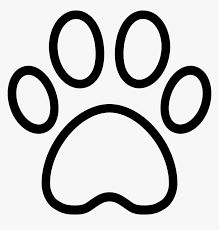 Dog Paw Outline, Outline Aesthetic, Paw Template, Paw Print Clip Art, Dog Paw Print, Dog Pin, Dog Paw, Aesthetic Gif, Art Clipart