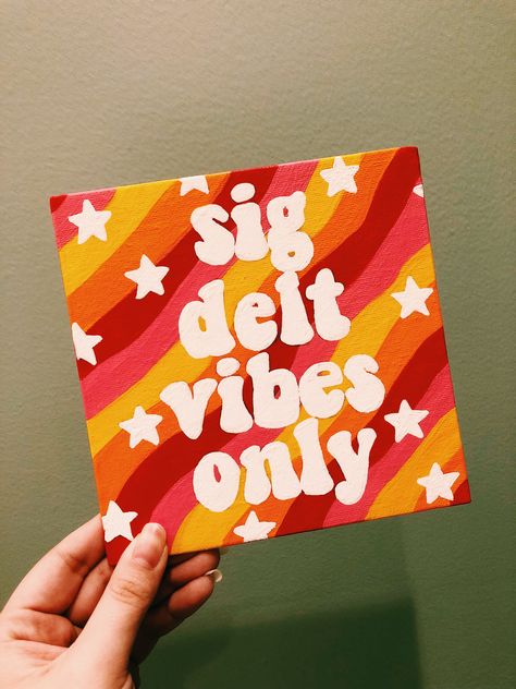 sigma delta tau canvas, sdt canvas, sorority canvas, Canvas Sorority, Big Little Canvas, Sorority Art, Sigma Delta Tau, Sorority Canvas, Sorority Big Little, Big Little Gifts, Sorority Crafts, Cute Canvas Paintings