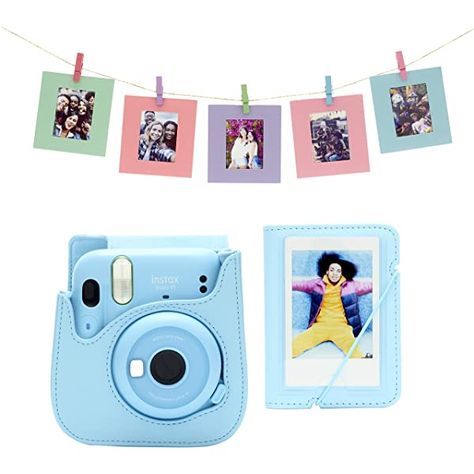 instax 16654956 mini 11 Camera, Sky Blue: Amazon.co.uk: Camera & Photo Instax Accessories, Instax Mini 12, Fuji Instax Mini, Instax Mini Film, Camera Shop, Mini Camera, Instant Camera, Fujifilm Instax, Camera Case