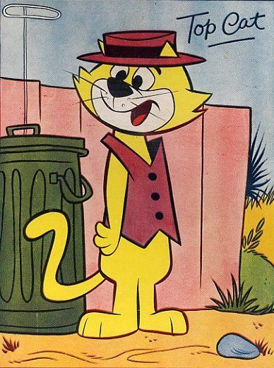 Top Cat Cartoon - a Hanna-Barbera prime time animated television series which ran from November 26, 1961 to April 18, 1962 for a run of 30 episodes on the ABC network. Cat Voice, Hanna Barbera Cartoons, Old School Cartoons, Top Cat, Morning Cartoon, Cartoon Photo, Classic Cartoon Characters, Saturday Morning Cartoons, Cat Top