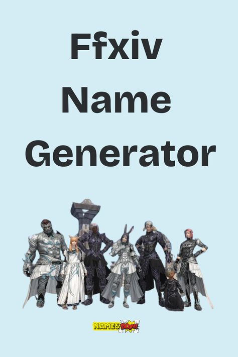 ffxiv name generator Unique Character Names, Ffxiv Character, Fantasy Names, New Character, Name Generator, Final Fantasy Xiv, Character Names, Generators, Team Names