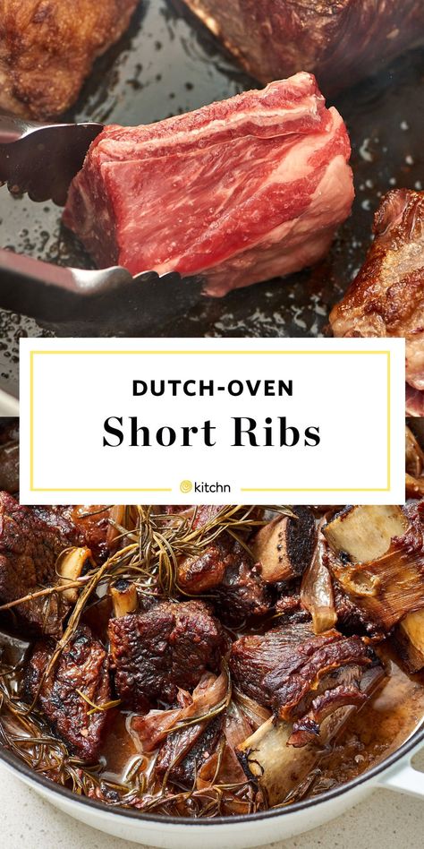 Dutch Oven Short Ribs, Oven Short Ribs, Short Rib Recipes Oven, Ribs Recipe Oven, Braised Short Ribs Recipe, Beef Ribs Recipe, Beef Short Rib Recipes, French Recipe, Short Ribs Recipe