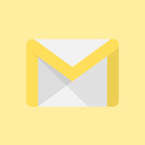 Yellow gmail icon Custom Icons Yellow, Yellow Gmail Icon, Duck App Icon, Yellow Setting Icon, Yellow App Icon Aesthetic, Yellow Phone Icon, Yellow Icons For Apps, Yellow Icons Aesthetic, Yellow App Icon