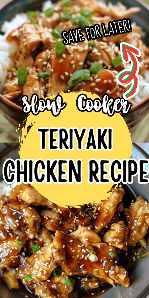 Easy Slow Cooker Teriyaki Chicken Teriyaki Chicken Slow Cooker Easy, Slow Cooker Recipes Teriyaki Chicken, Teriyaki Chicken Thighs Crock Pot, Chicken Teriyaki Recipe Crockpot, Crockpot Teriyaki Chicken Thighs, Crock Pot Teriyaki Chicken Thighs, Boneless Skinless Chicken Thigh Recipes Crockpot Crock Pot Easy, Slow Cooker Teriyaki Chicken Thighs, Crock Pot Chicken Teriyaki Easy