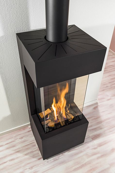 Freestanding fireplaces - Trimline Fires | Comfortable relaxation Modern Electric Freestanding Fireplace, Gas Fireplace Freestanding, Small Free Standing Gas Fireplace, Propane Fireplace Indoor Freestanding, Freestanding Fireplace Wood Burning, Stand Alone Gas Fireplace, Electric Freestanding Fireplace, Freestanding Gas Fireplace Ideas, Electric Heater Fireplace Ideas