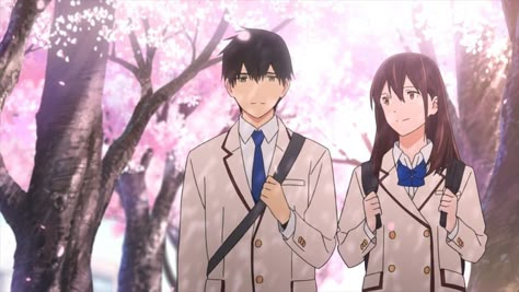 anime movie: I want to eat your pancreas //  kimi no suizou wo tabetai Sakura Yamauchi, Pdp Anime, Tamako Love Story, Best Romance Anime, Film Anime, Wallpaper Animes, Shiga, A Silent Voice, Cowboy Bebop