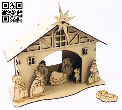 Laser Cut Christmas, Happy New Year Design, Free Vector Files, New Year Designs, Christmas Nativity Scene, Vector Free Download, Vector Template, 3d Laser, 3d Christmas