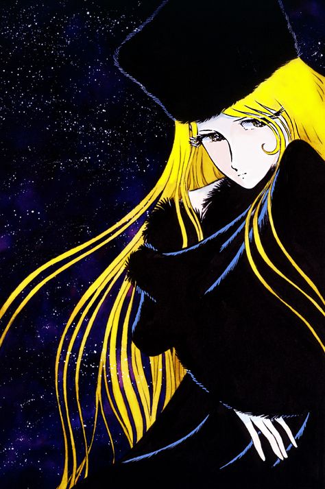 Galaxy Express 999 - Leiji Matsumoto 999 Wallpaper, Galaxy Express 999, Space Pirate Captain Harlock, Captain Harlock, Galaxy Express, Anime Galaxy, Space Illustration, Galaxy Art, Manga Artist