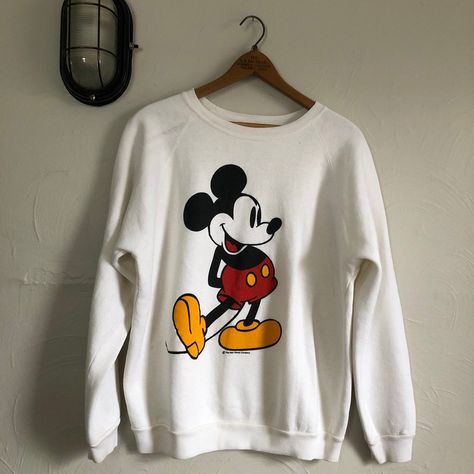 Mickey Mouse Vintage 1980S Mickey Mouse Classic Sweatshirt Vintage Mickey Men Women Teeepicenter. This well-made shirt is the epitome of comfort and elegance. Made from high-quality cotton, this adaptable piece may be worn in any setting. Raise the ante on your appearance with ease!. #mickey mouse #women tee #men tee #Shirt #Teeepicenter