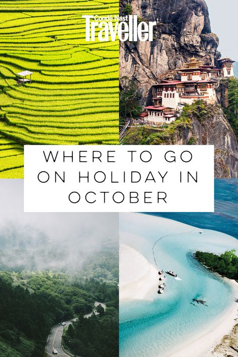 October Vacation Destinations, Where To Travel In October, Best Places To Travel In October, Best Places To Visit In October, October Honeymoon Destinations, Best October Vacations, October Honeymoon, Holiday Destinations Bucket Lists, October Travel Destinations