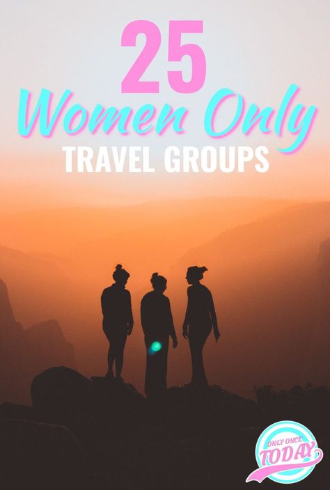 How about traveling with a women only tour group. Travel in the security of a group, but only with other women! This concept is such a successful formula and tour operators already know what you want from your trip! We compiled a list of 25 awesome female travel groups! #WomenTravelGroups #FemaleTravelers #WomenOnlyTours #PowerfulWomen Tour Group Travel, Tour Group, Travel Club, Travel Safety, Women Travel, Solo Female Travel, Group Travel, Group Tours, Travel Tours