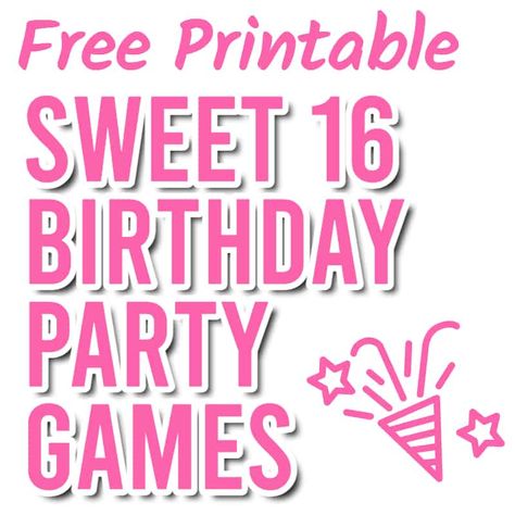 Party Printables Archives | Page 2 of 5 | Parties Made Personal Sweet Sixteen Games Activities, Sweet 16 Printables Free, Sweet 16 Party Ideas Games, Sweet 16 Birthday Games, Sweet 16 Party Games Activities, Barbie Sweet 16 Party Ideas, Sweet 16 Entertainment Ideas, Pink Party Games, Sweet 16 Party Game Ideas