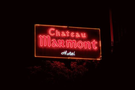 Chateau Marmont Sunset Blvd Los Angeles, Event Proposal, Arts Management, Sunset Blvd, Chateau Marmont, Culver City, California Dreamin', Modernism, A Sign