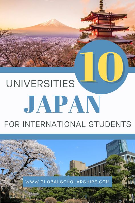 These are some of the best Universities in Japan for international students. This curated list of universities takes into account multiple factors, including cost and academic repuation. If you're looking for top universities in Japan, this is the guide for you! Japan University, University List, Best Universities, Study In London, Best University, Top Universities, Scholarships For College, International Students, Psychology