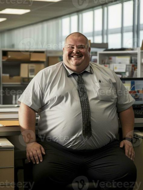 a fat man sitting in an office generative ai Ripped Men, Chubby Men, Handsome Older Men, Man Sitting, Fat Man, Bear Men, Big Guy, Disney Princess Art, Male Figure