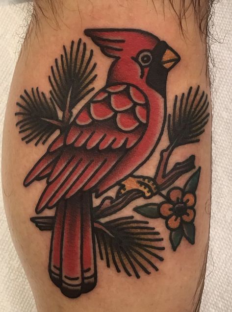 Traditional Cardinal Tattoo Black, Traditional Bluejay Tattoo, Traditional Tattoos Cardinal, American Traditional Robin Tattoo, Traditional Style Bird Tattoo, American Traditional Tattoos Cardinal, Neo Traditional Cardinal Tattoo, American Traditional Raven Tattoo, American Traditional Tattoos Bird