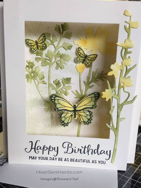 Shadow Box Cards Ideas, Shadow Box Cards, Shadowbox Ideas, Butterfly Brilliance, Woman Birthday, Jennifer Mcguire, Card Folds, Flip Cards, Box Cards