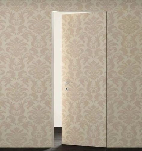 How to Hide an Unused Door - 16 Ideas to Cover Unused Doorway - Bark and Chase Secret Door Ideas, Hidden Door Ideas, Entry Organizer, Italian Doors, Invisible Doors, False Wall, Room Of One's Own, Pooja Room Door Design, Door Bathroom