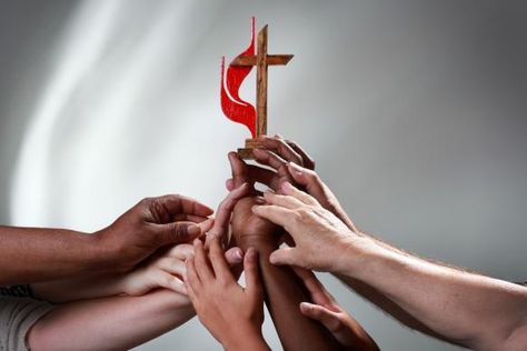 United Methodists make decisions together while in conference, or conversation, and prayer with other church members. Methodist Beliefs, Body Is A Temple, United Methodist Church, General Conference, Methodist Church, Photo Illustration, The Unit