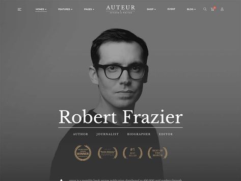 15+ Best WordPress Themes for Writers & Authors 2019 - aThemes Writers Portfolio, Author Website Design, Writer Website, Portfolio Designs, Author Website, Advanced Typography, Author Branding, Social Media Advertising Design, Webpage Design