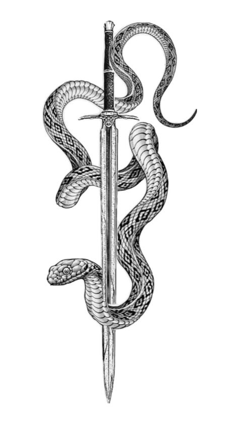 Snake And Dagger Tattoo, Arm Tattoo Design, Snake Tattoo Ideas, Small Inspirational Tattoos, Back Tattoos Spine, Water Lily Tattoos, 30 Tattoo, Serpent Tattoo, Small Forearm Tattoos