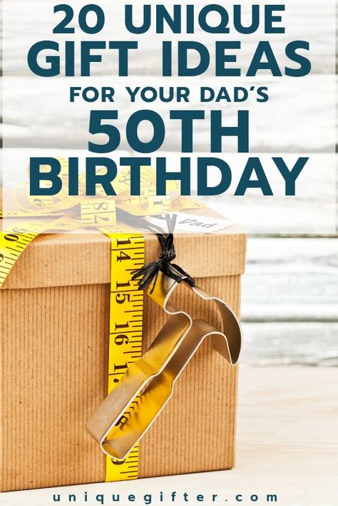 50th birthday gift ideas for Dad | Milestone Birthday Ideas | Gift Guide for Dads | Fiftieth Birthday Presents | Creative Gifts for Men Dads 50th Birthday, Birthday Gift Ideas For Dad, 50th Birthday Gift Ideas, 50th Birthday Men, 50th Birthday Gifts For Men, Fiftieth Birthday, 50th Birthday Presents, Gift Ideas For Dad, Birthday Presents For Him