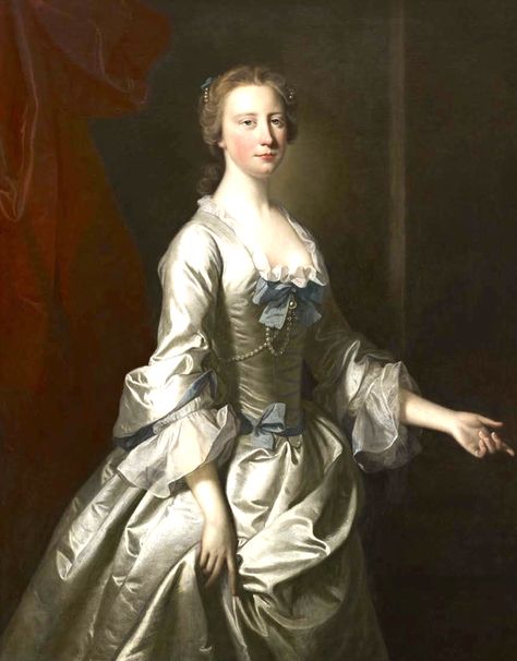 1750 Sarah Bridgeman by Allan Ramsay (private collection) From the Bourne Fine Art catalog Georgian Portraits, Swedish History, Yellow Satin Dress, Pretty Portraits, Madame Pompadour, 18th Century Portraits, 18th Century Paintings, Women Portrait, Art Movements